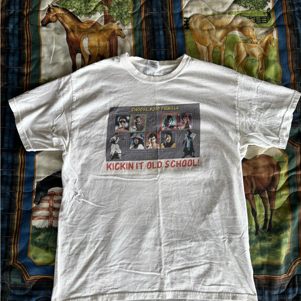 90s mortal Kombat tee L